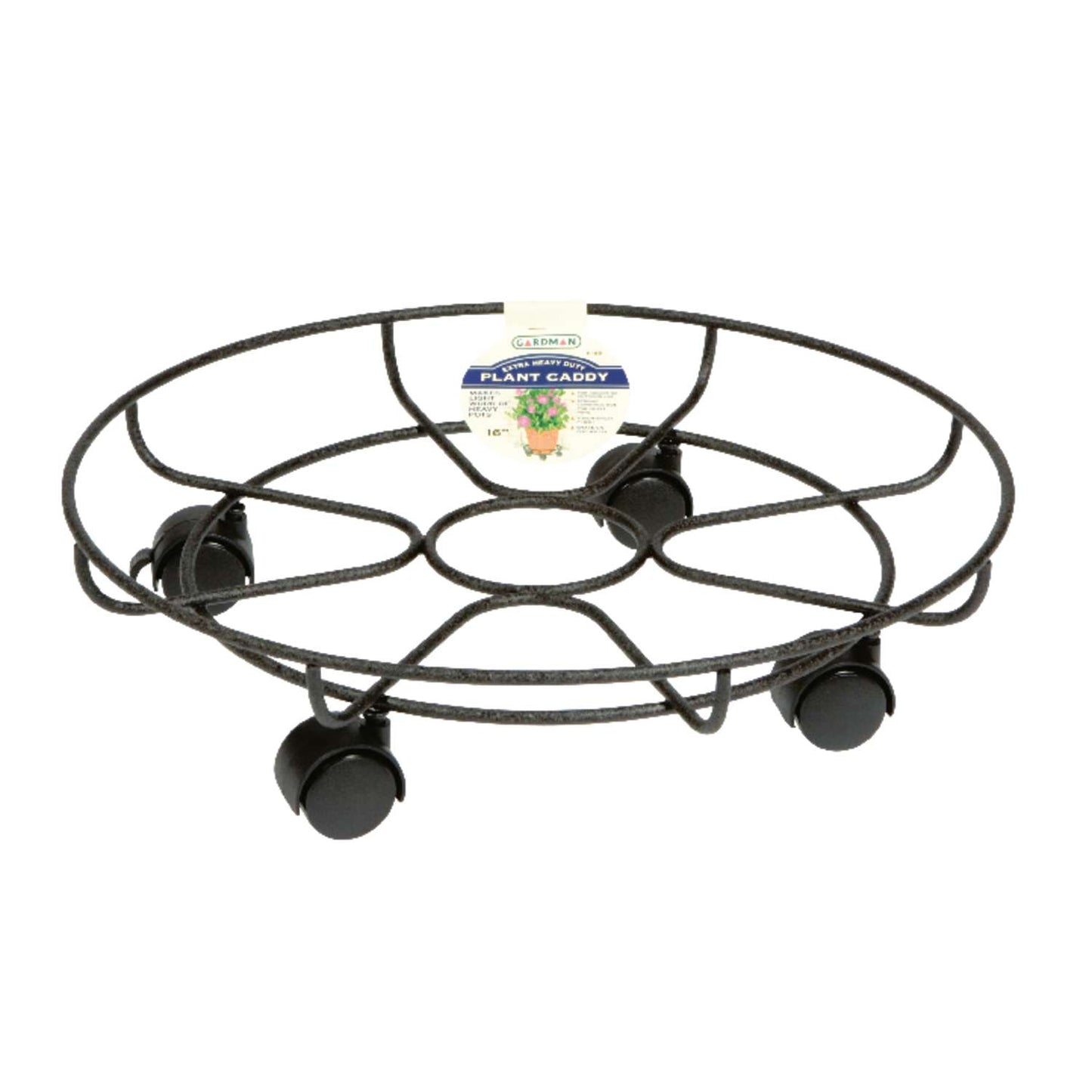  Gardman 4.5 In. H X 16 In. W Metal Planter Caddie Black