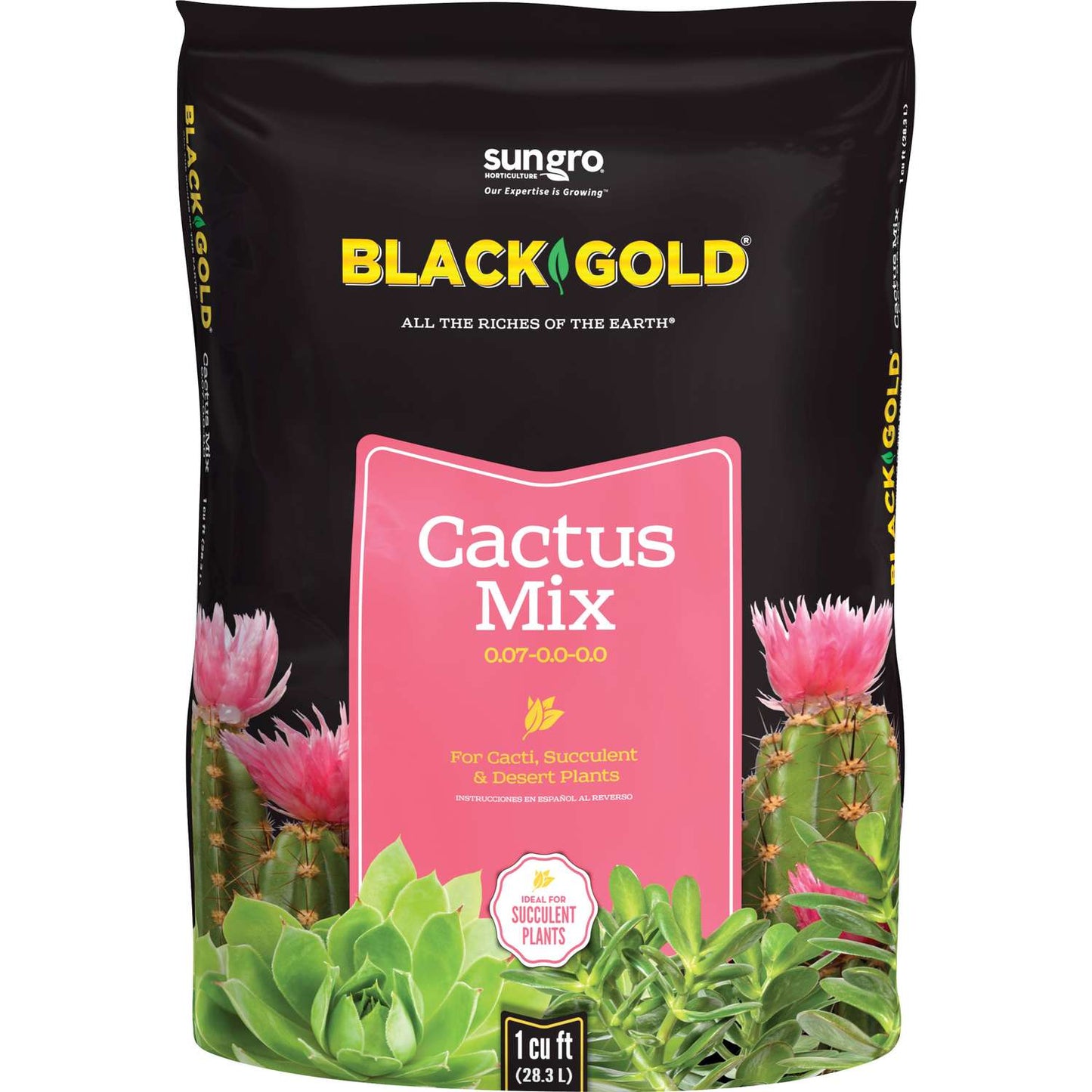  Black Gold Organic Cacti And Succulent Potting Mix 1 Cu Ft