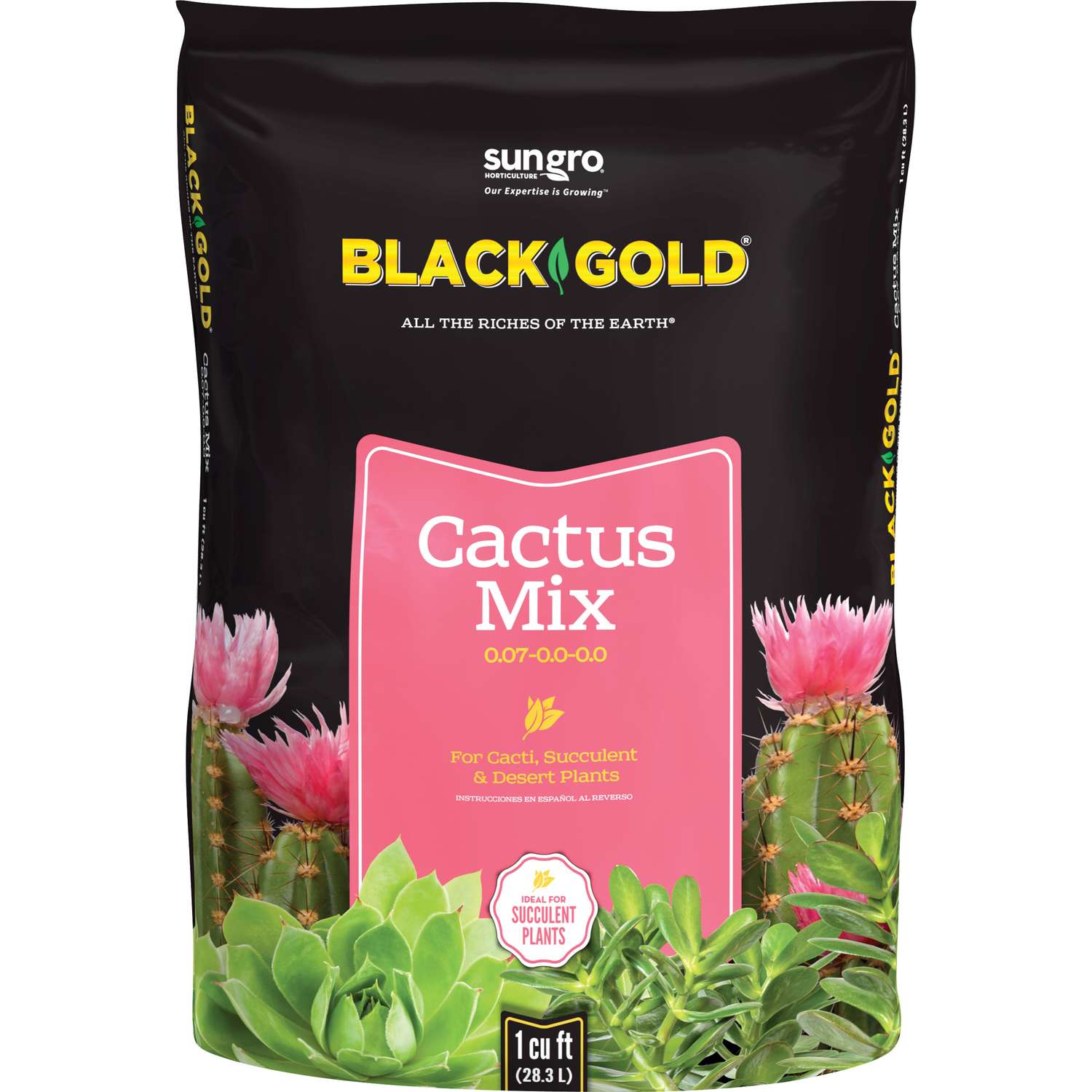  Black Gold Organic Cacti And Succulent Potting Mix 1 Cu Ft