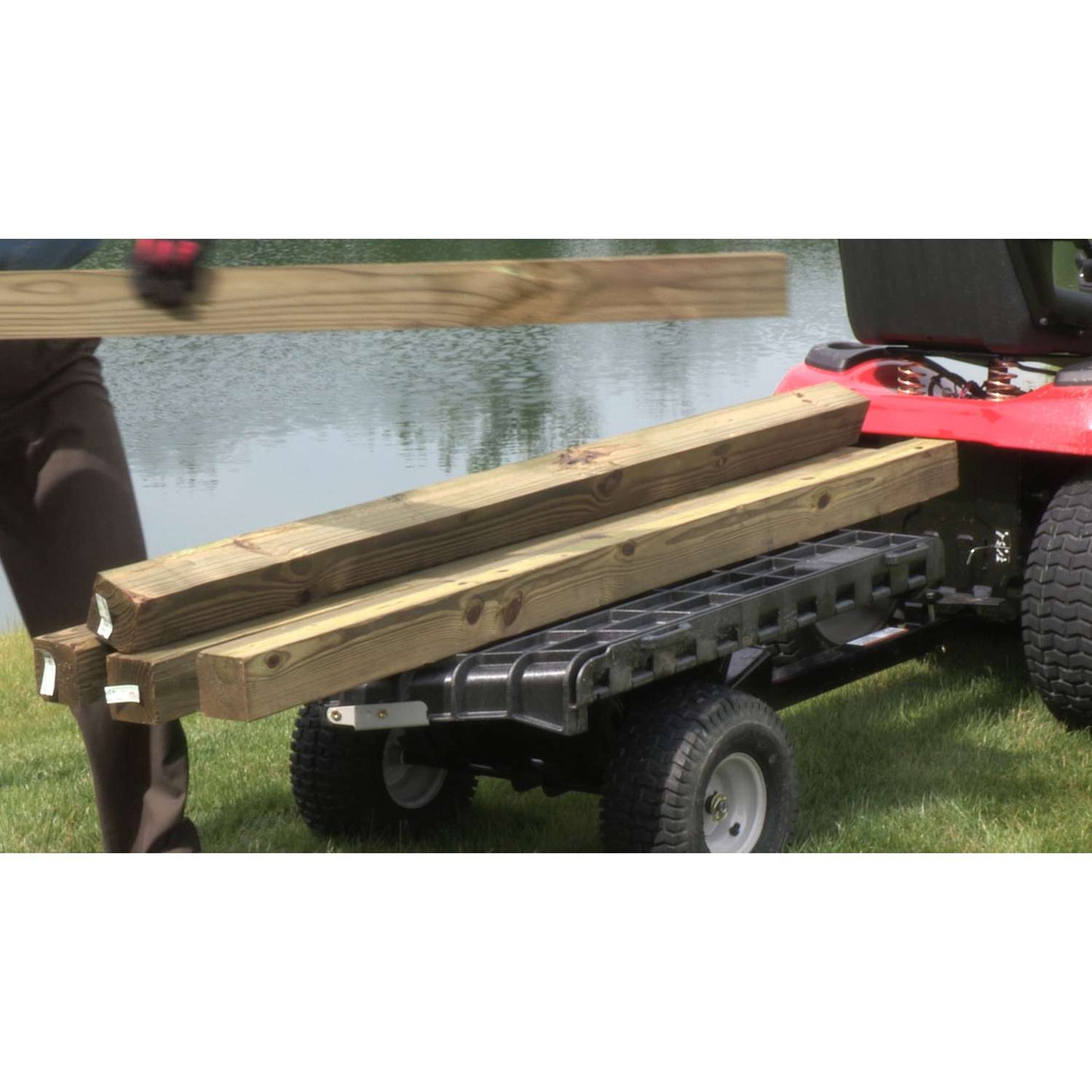  EZ Stow Poly Dump Cart 800 Lb. Cap.