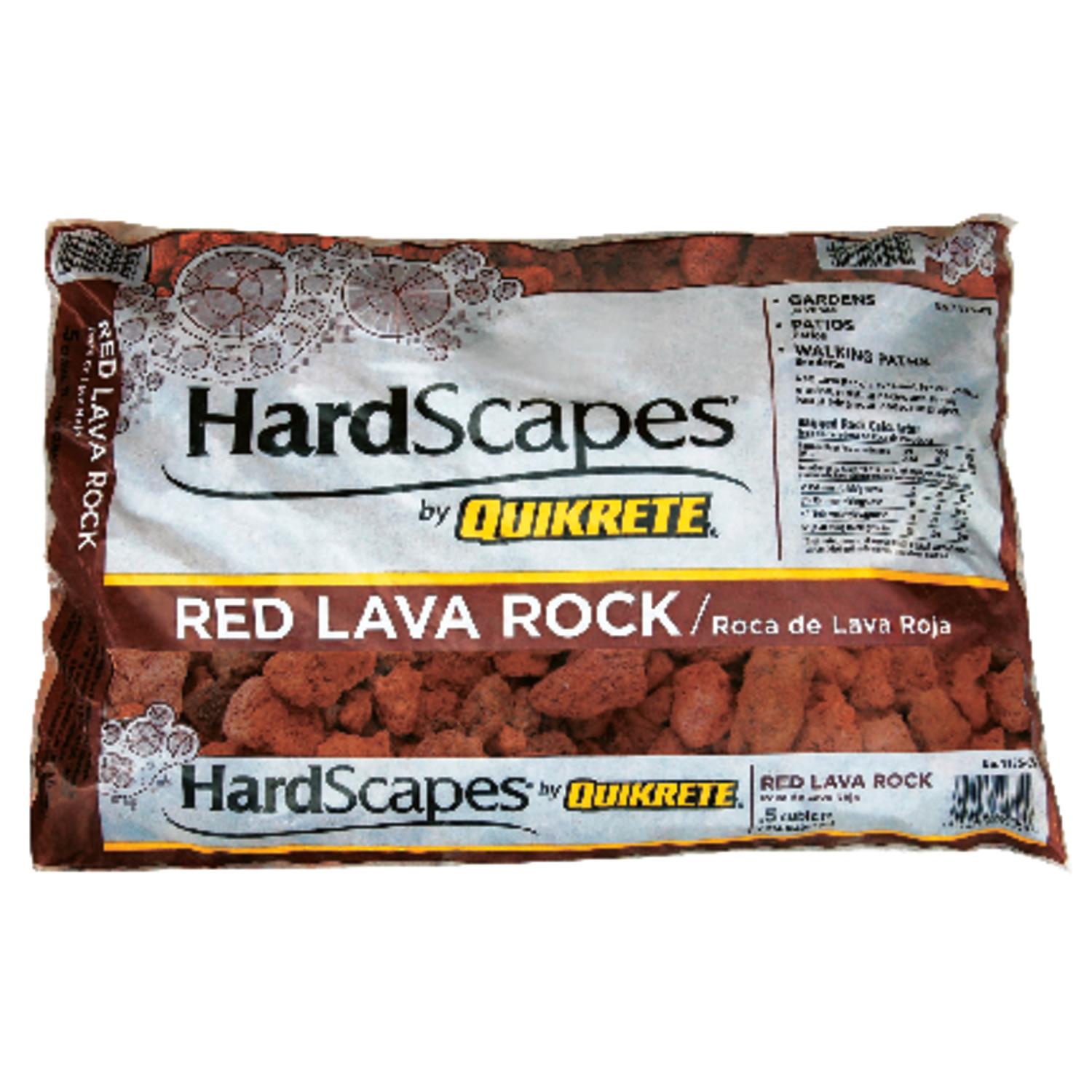  Quikrete HardScapes Red Lava Rock Decorative Stone 0.5 Cu Ft