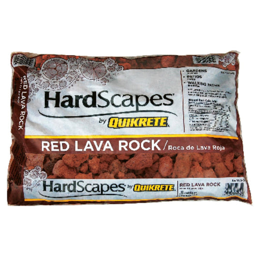  Quikrete HardScapes Red Lava Rock Decorative Stone 0.5 Cu Ft