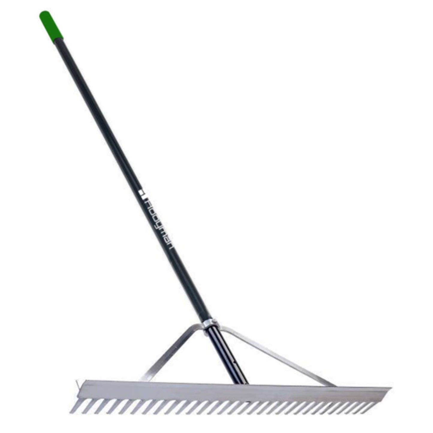  Hooyman 66.25 In. 16 Tine Aluminum Landscape Rake Fiberglass Handle
