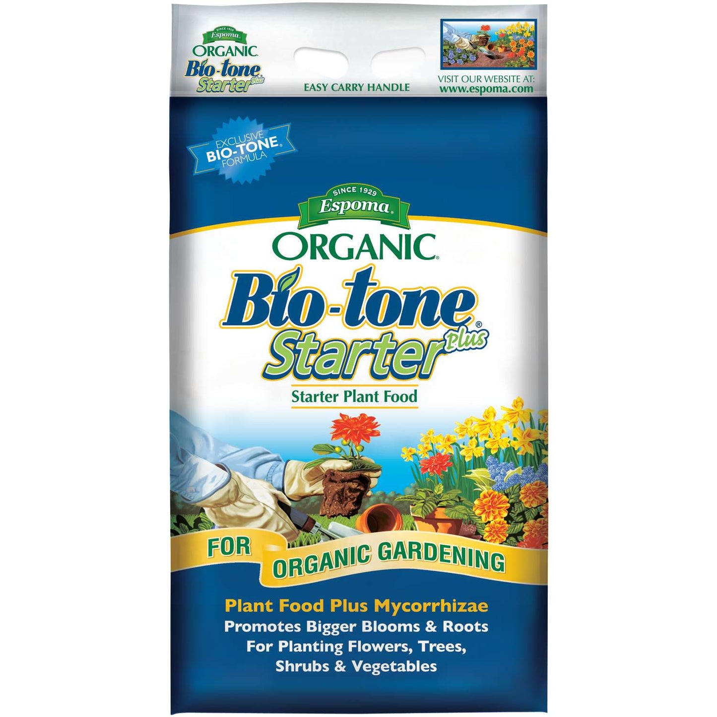 Espoma Bio-tone Starter Plus Organic Granules Plant Food 25 Lb