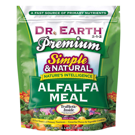  Dr. Earth Pure & Natural Organic Granules Roses Alfalfa Meal Plant Food 3 Lb