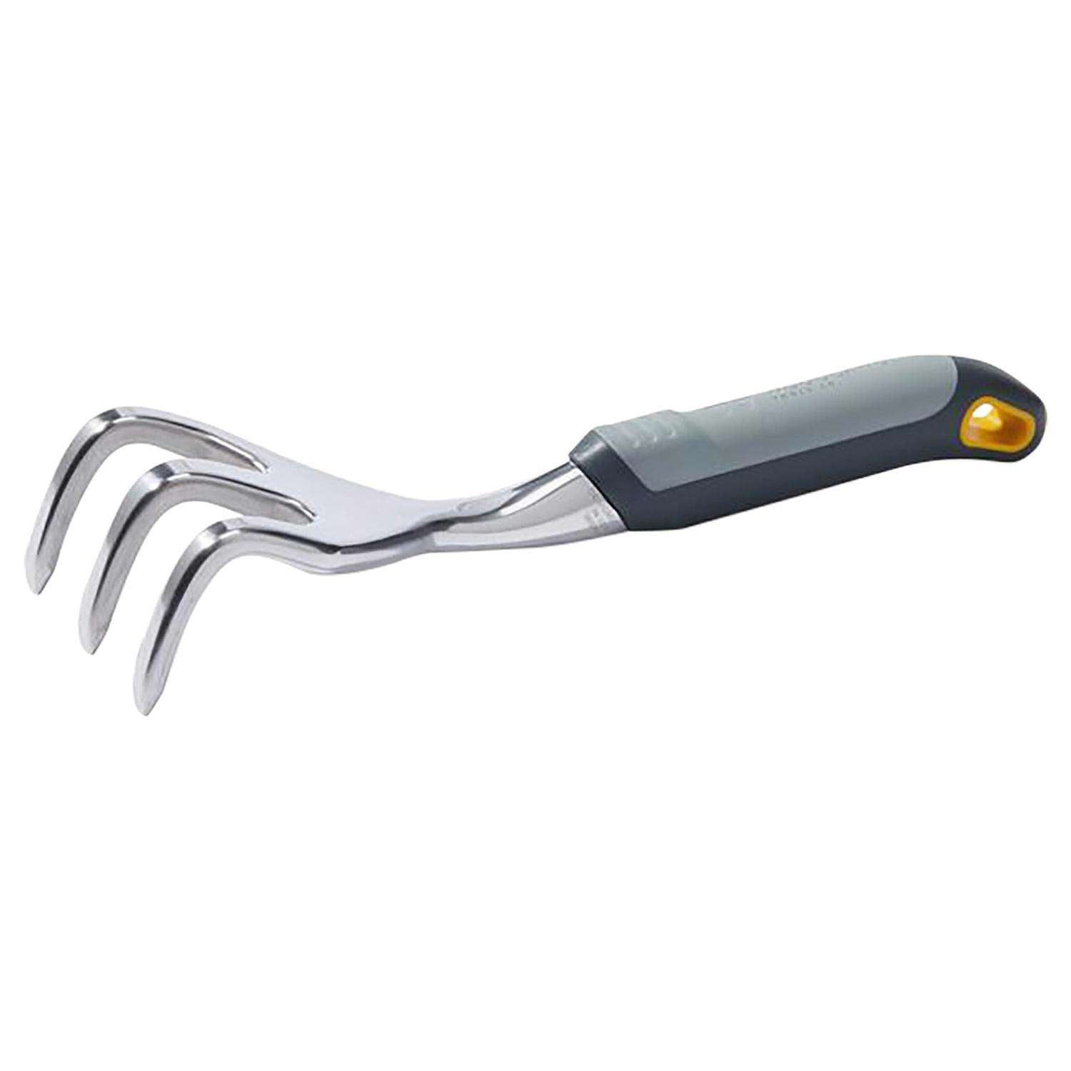  WOODLAND TOOLS 3 Tine Aluminum Cultivator 5 In. Rubber Handle