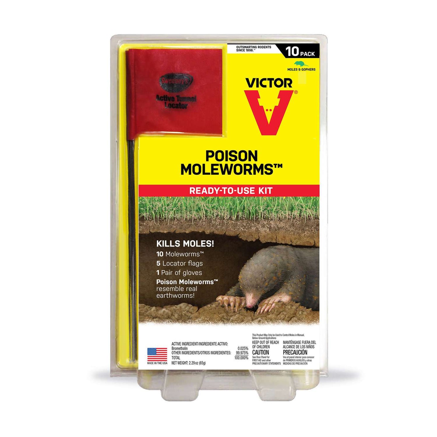  Victor Bait Worms For Gophers And Moles 10 Pk