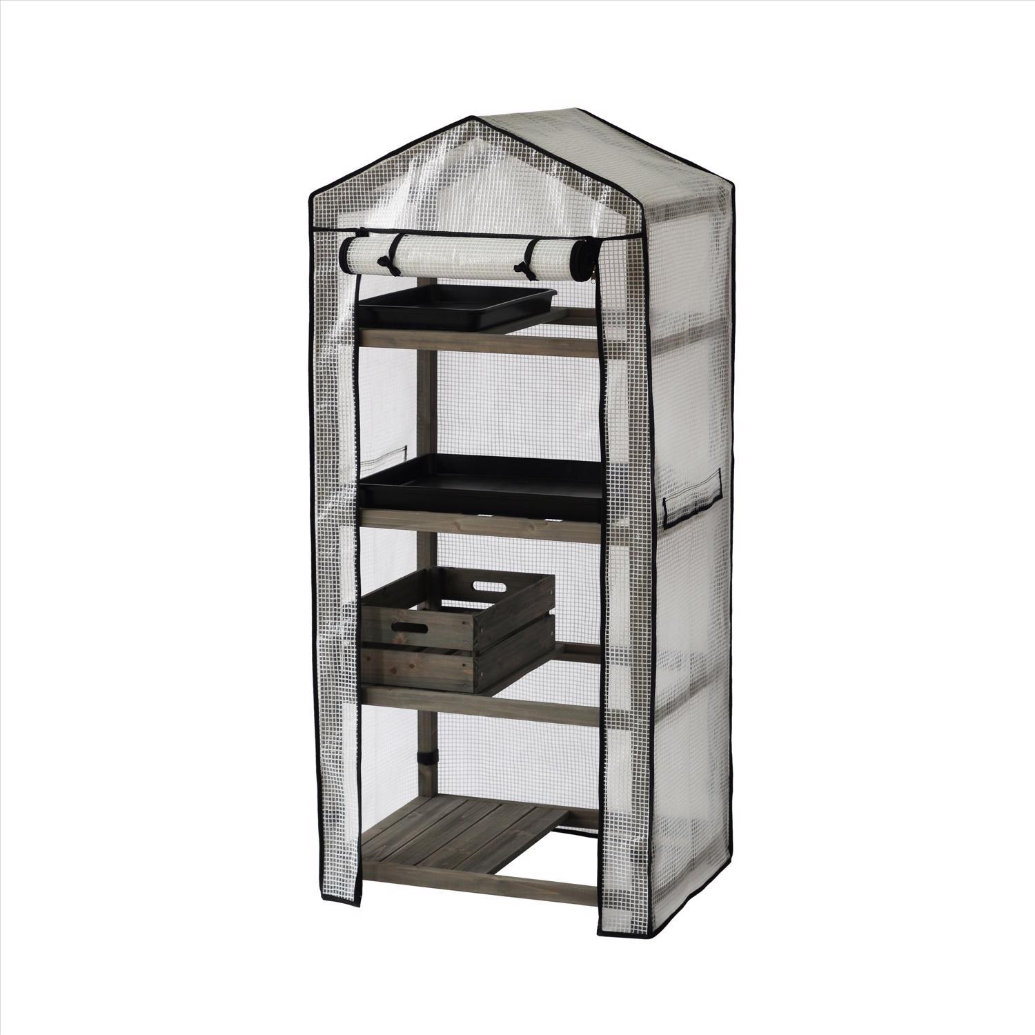  VegTrug Nursery Gray 28 In. W X 19.6 In. D X 62 In. H Greenhouse