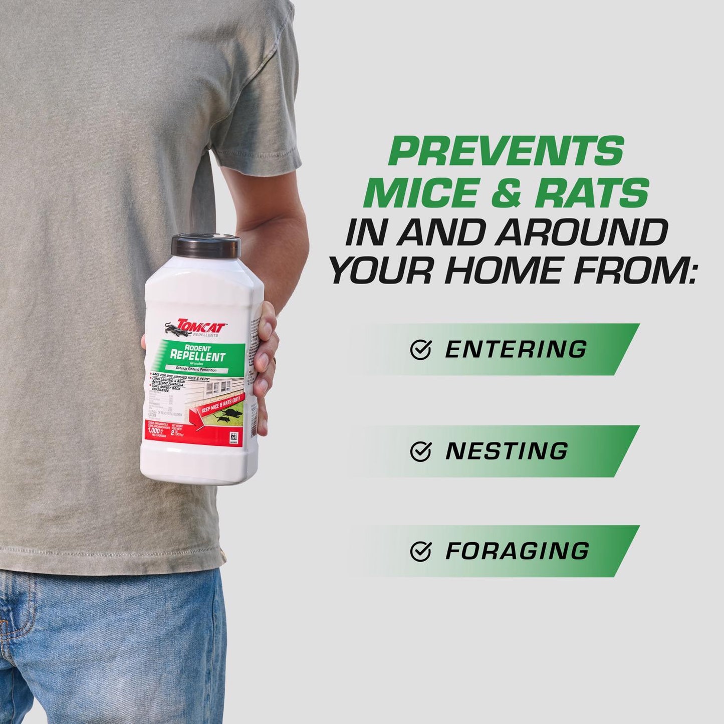  Tomcat Animal Repellent Granules For Mice And Rats 2 Lb