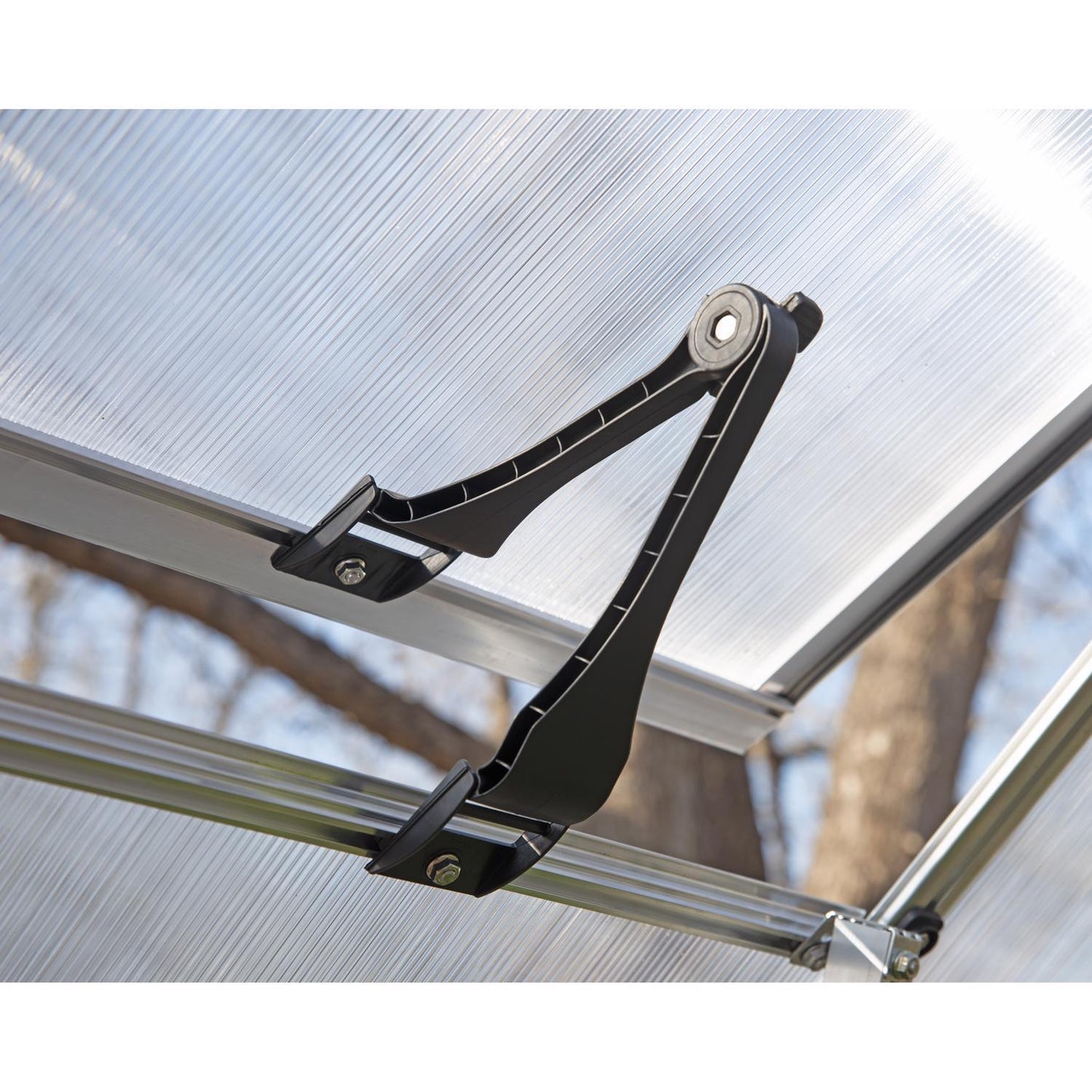  Canopia By Palram Mythos Silver 72.8 In. W X 49.6 In. D X 81.9 In. H Walk-In Greenhouse