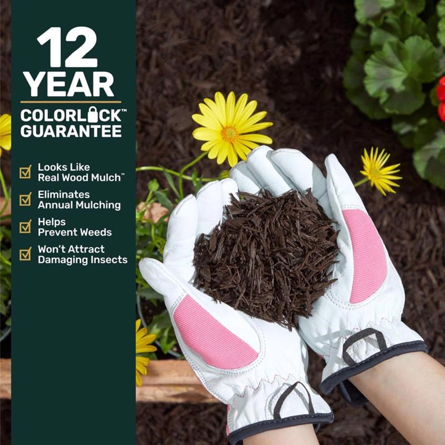  Ground Smart Brown Shredded Rubber Mulch 0.8 Cu Ft