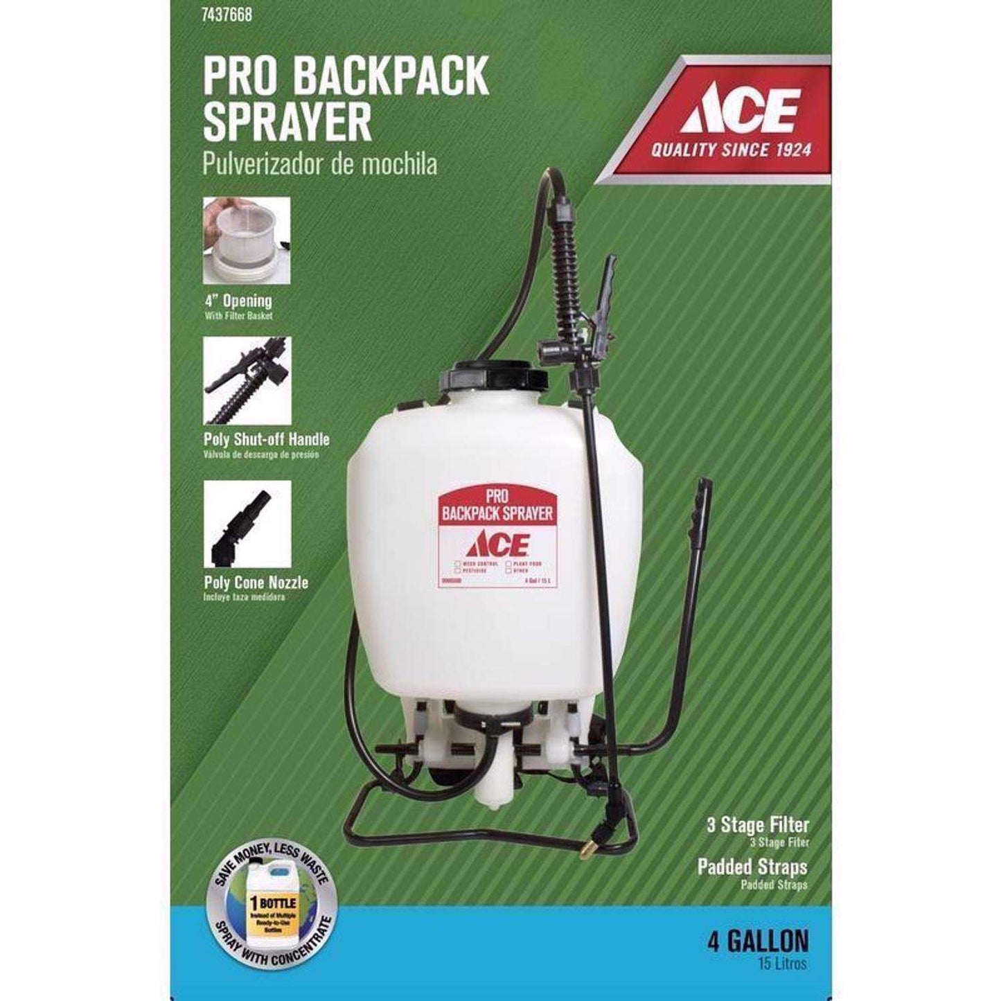  Ace Pro 4 Gal Sprayer Backpack Sprayer