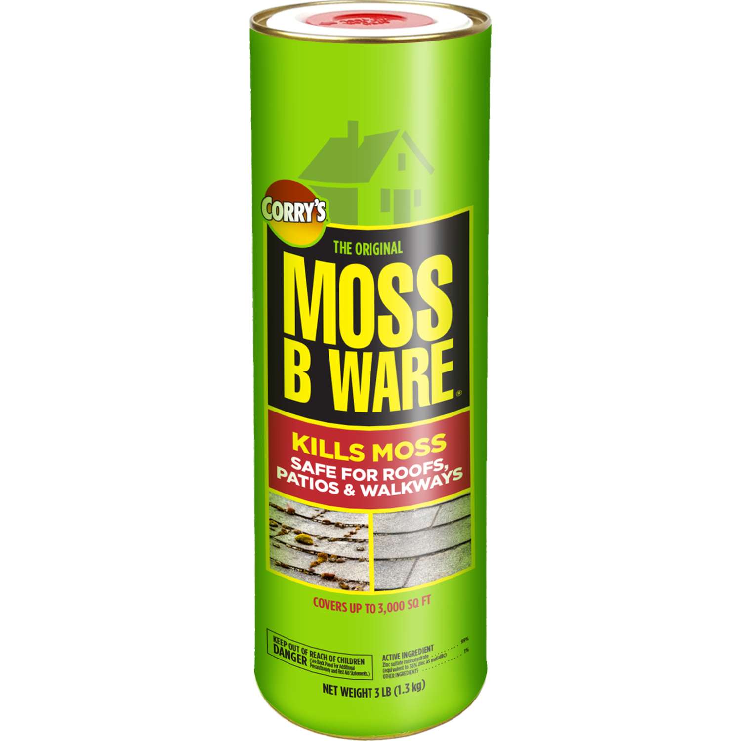  Corry's Moss-B-Ware Moss Killer Granules 3 Lb