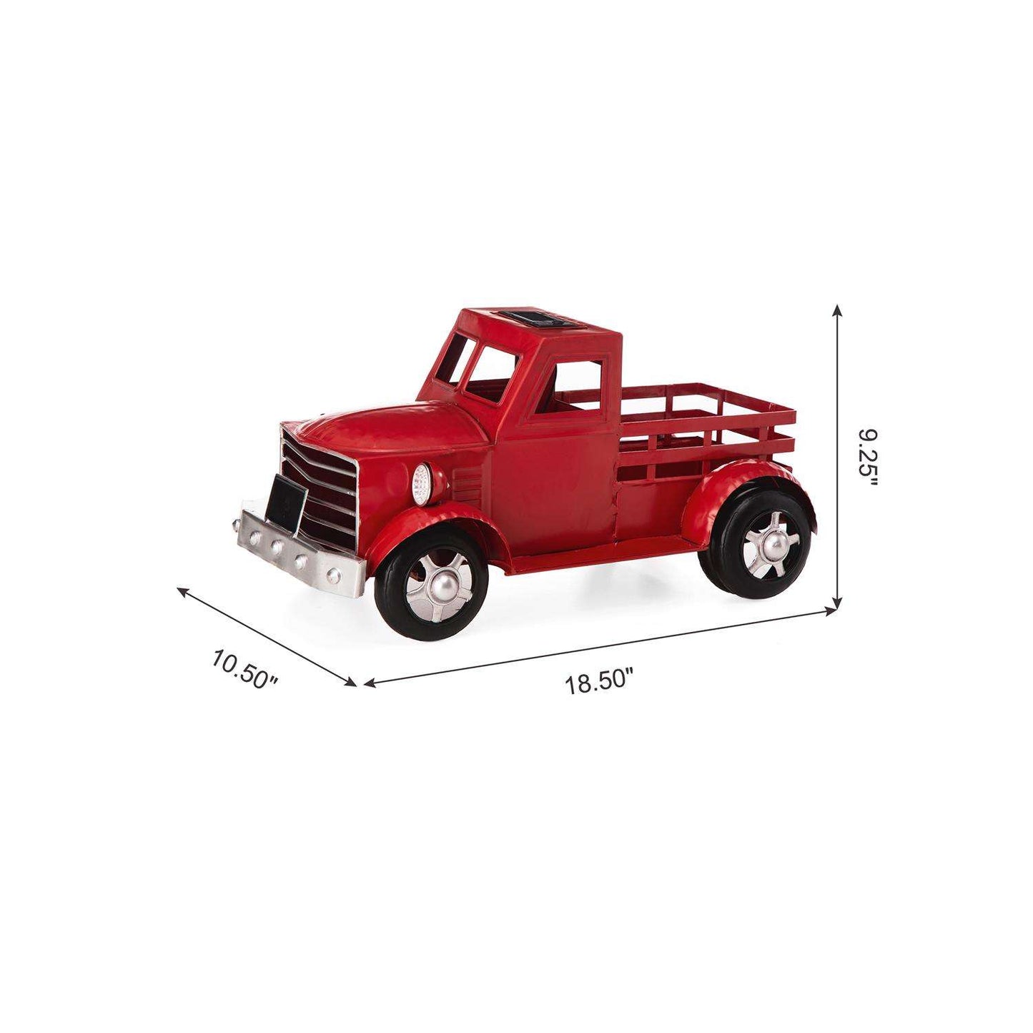  Glitzhome 9.25 In. H Red Iron/Plastic Plant Stand