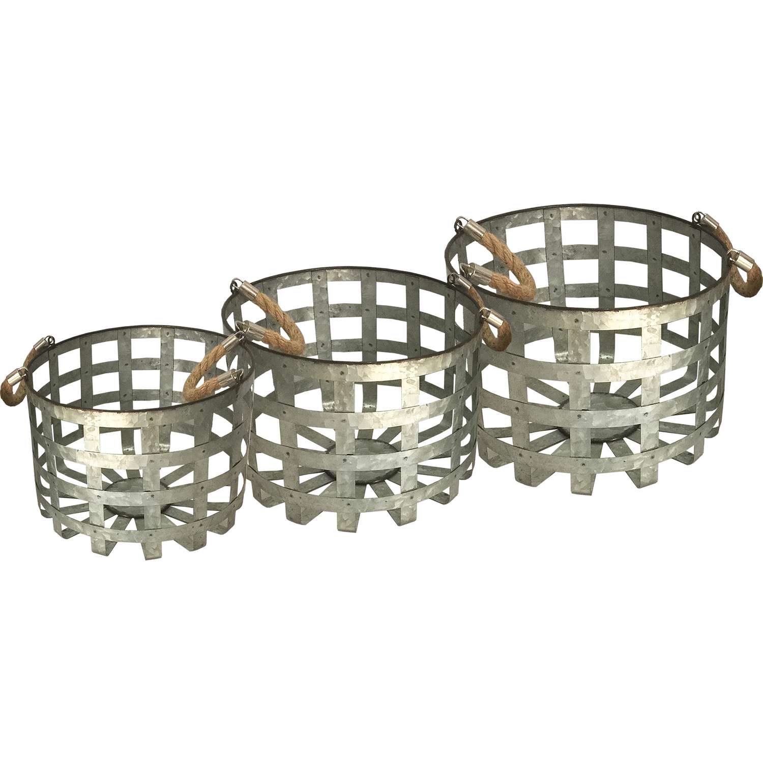  Avera Products Metal Planter Galvanized