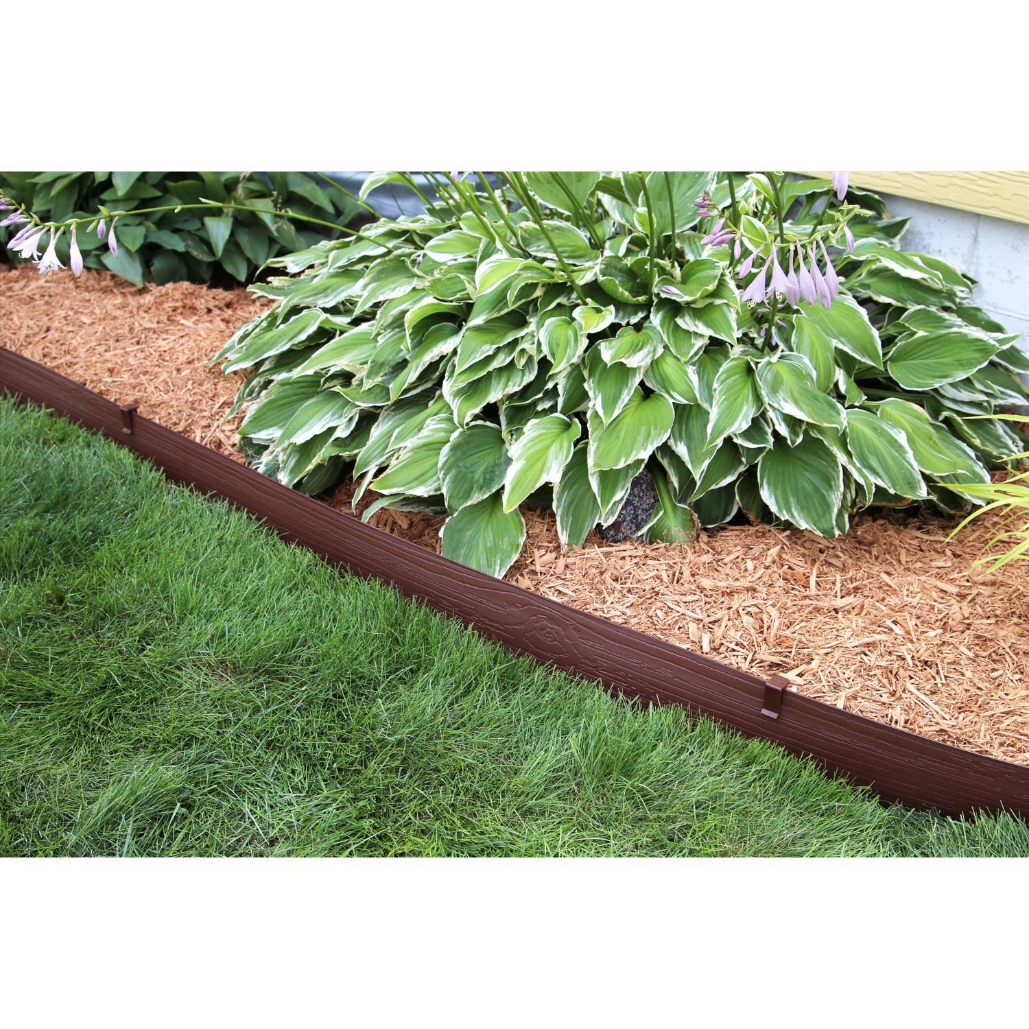  Master Mark Terrace Board 40 Ft. L X 4 In. H Plastic Brown Lawn Edging