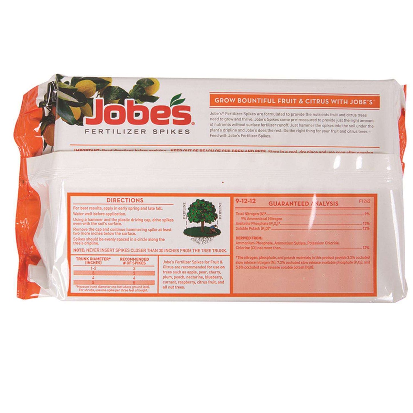  Jobe's 8-11-11 Plant Fertilizer 15 Pk