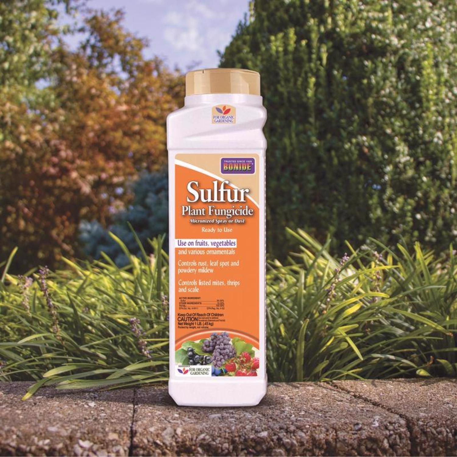  Bonide Sulfur Organic Concentrated Dust Fungicide 1 Lb