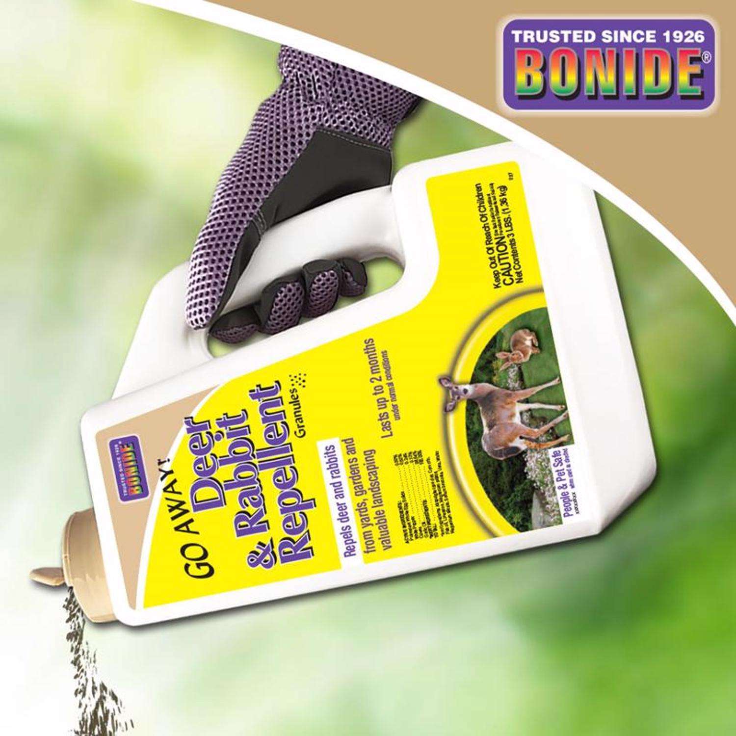  Bonide Go Away Animal Repellent Granules For Deer And Rabbits 3 Lb