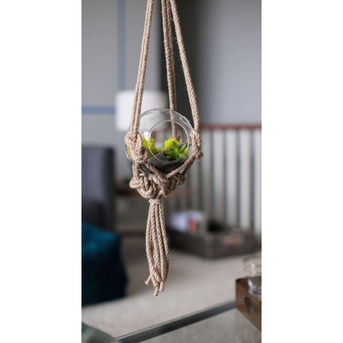  Primitive Planters Natural Jute 30 In. H Knotted Plant Hanger 1 Pk