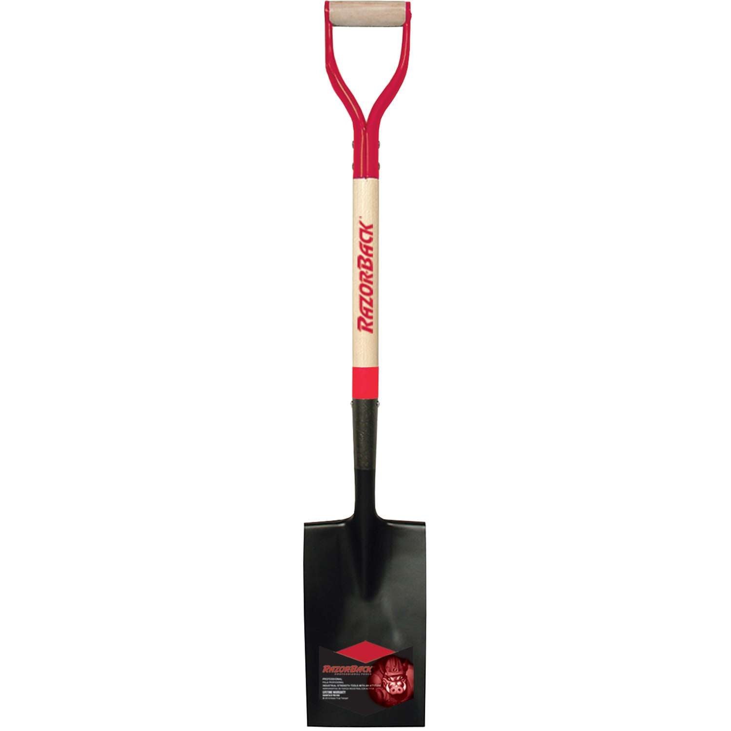  Razor-Back 40.42 In. Steel Square Digging Spade Wood Handle
