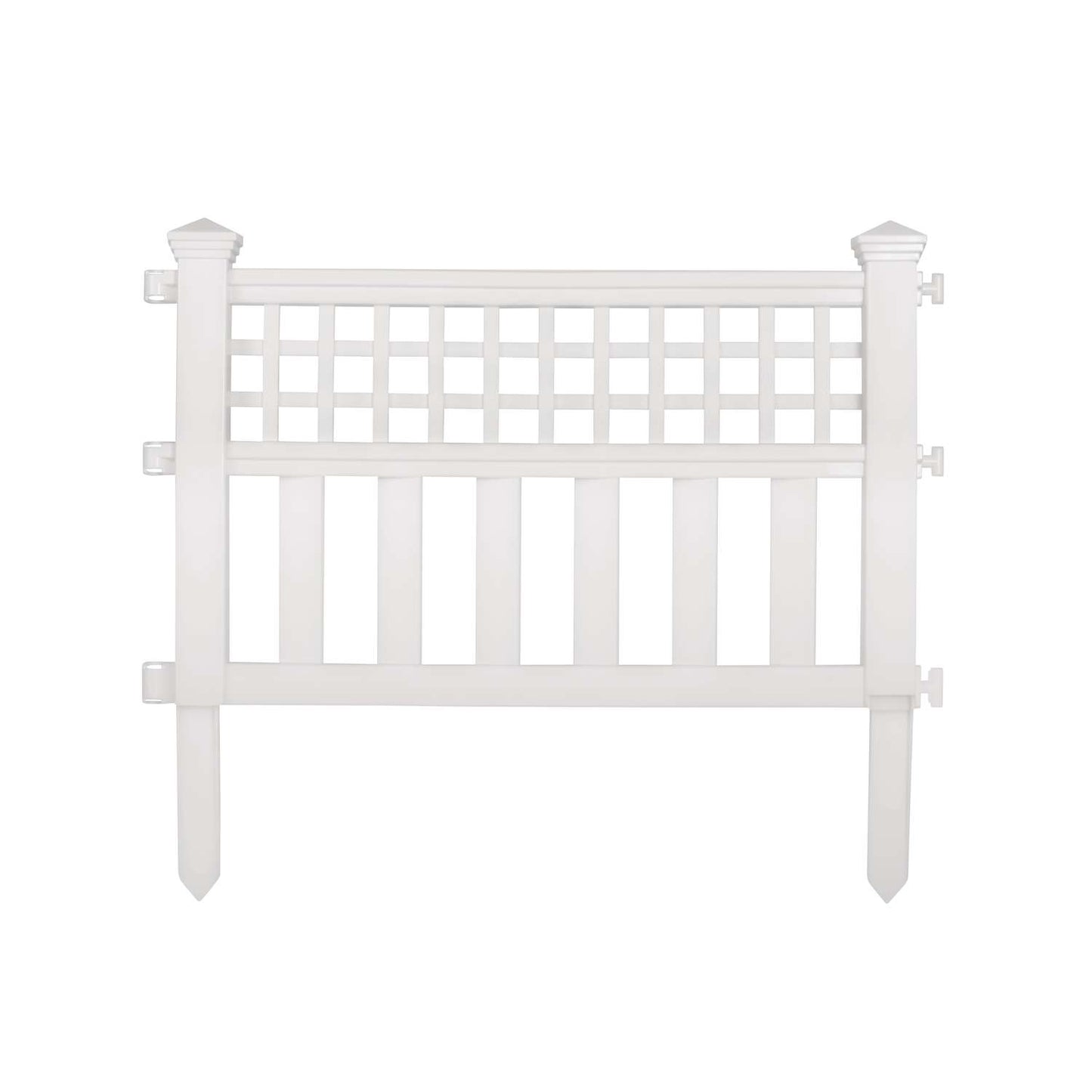  Suncast 2 Ft. L X 20.5 In. H Resin White Garden Fence