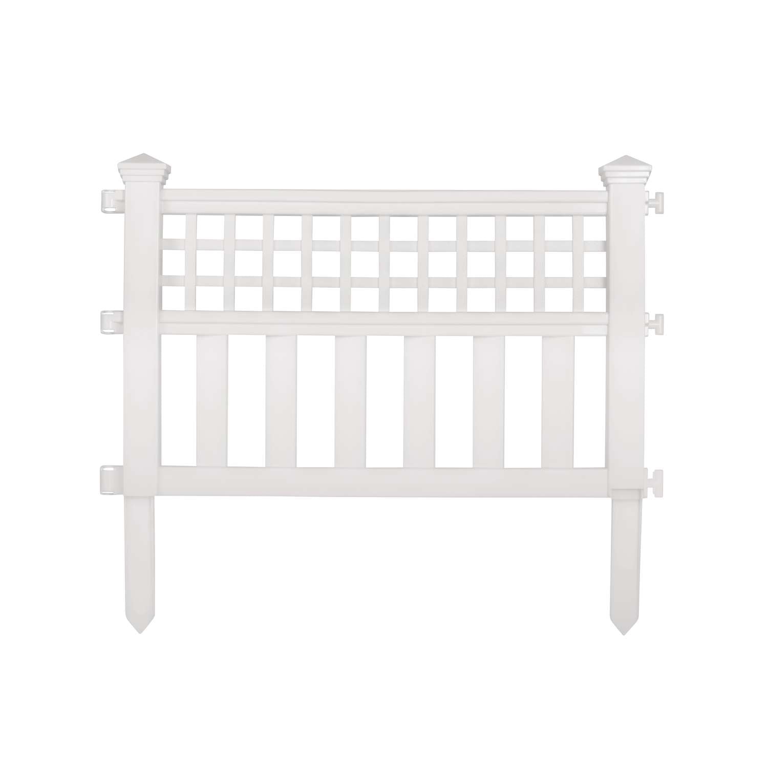  Suncast 2 Ft. L X 20.5 In. H Resin White Garden Fence