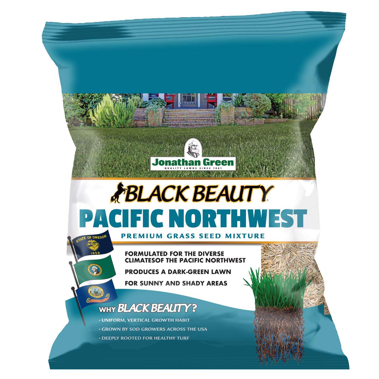  Jonathan Green Black Beauty Pacific Northwest Mixed Sun Or Shade Grass Seed 7 Lb