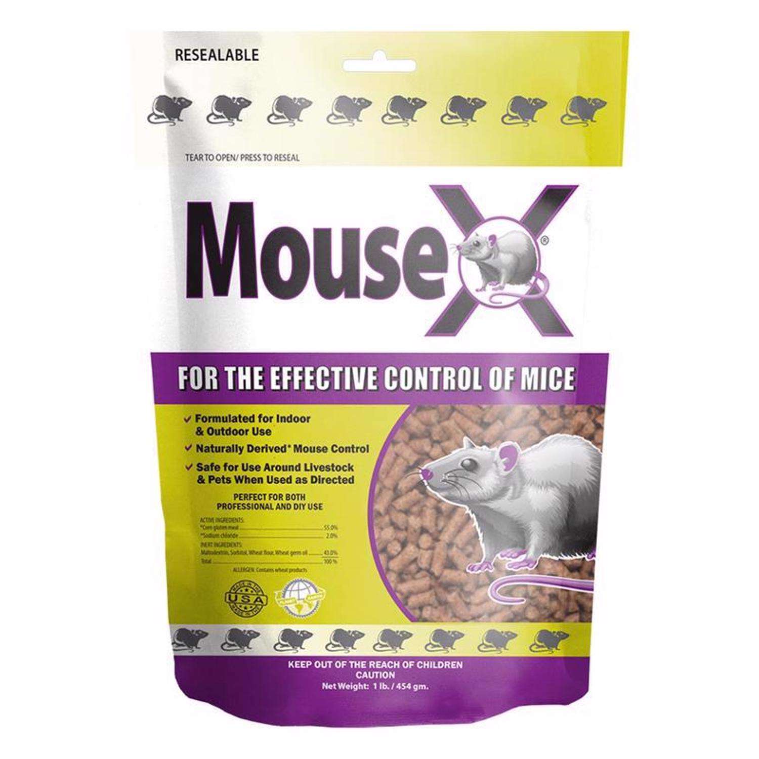  MouseX Non-Toxic Bait Pellets For Mice 1 Lb 1 Pk