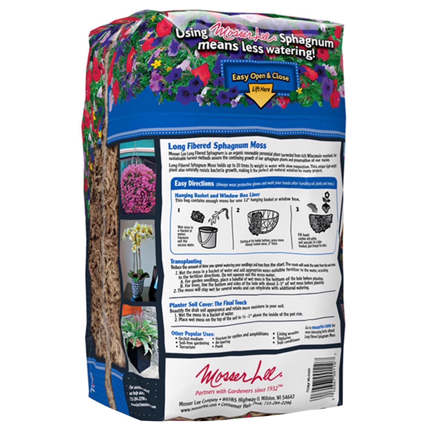  Mosser Lee Organic Natural Sphagnum Moss 432 Cu In