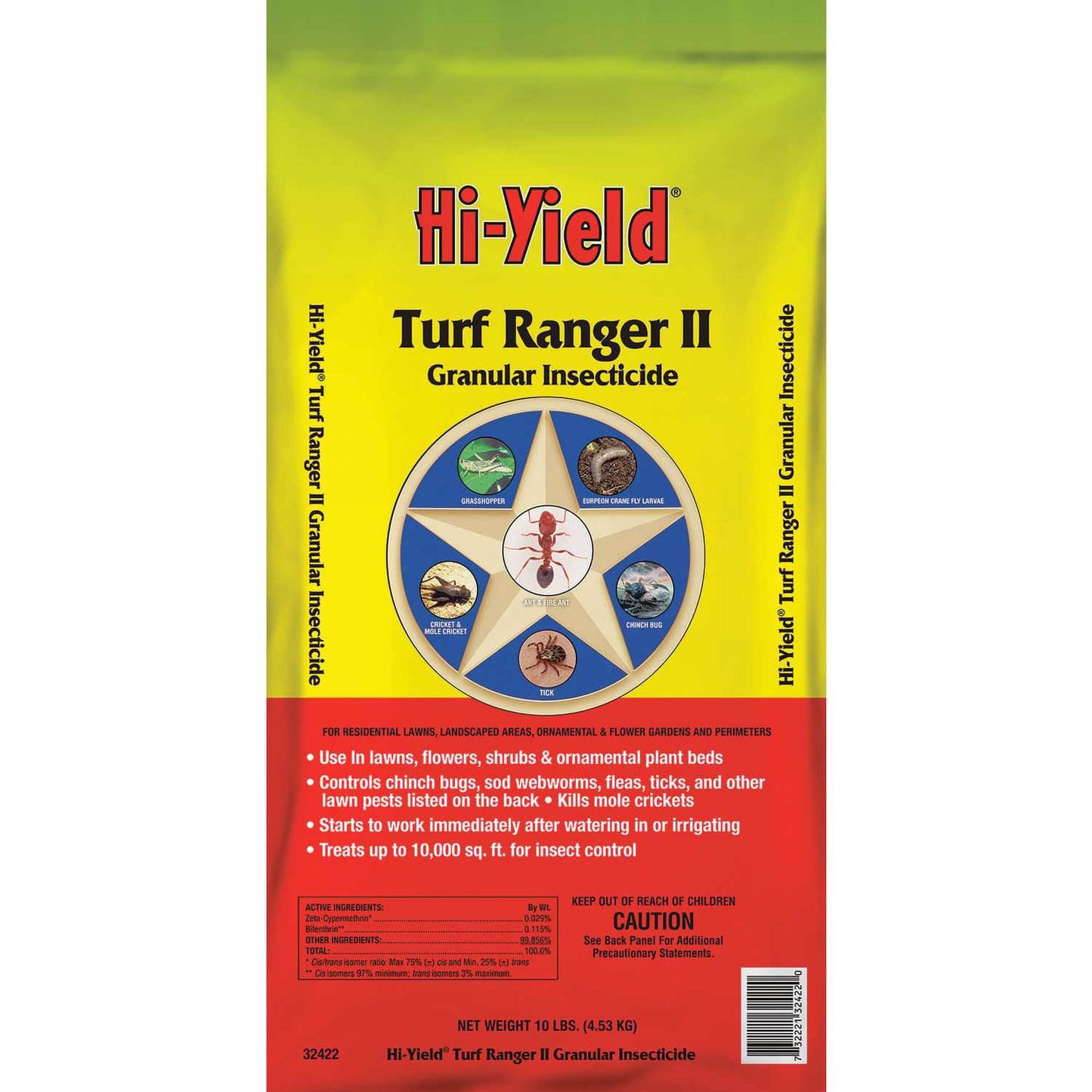  Hi-Yield Turf Ranger II Insect Killer Granules 10 Lb