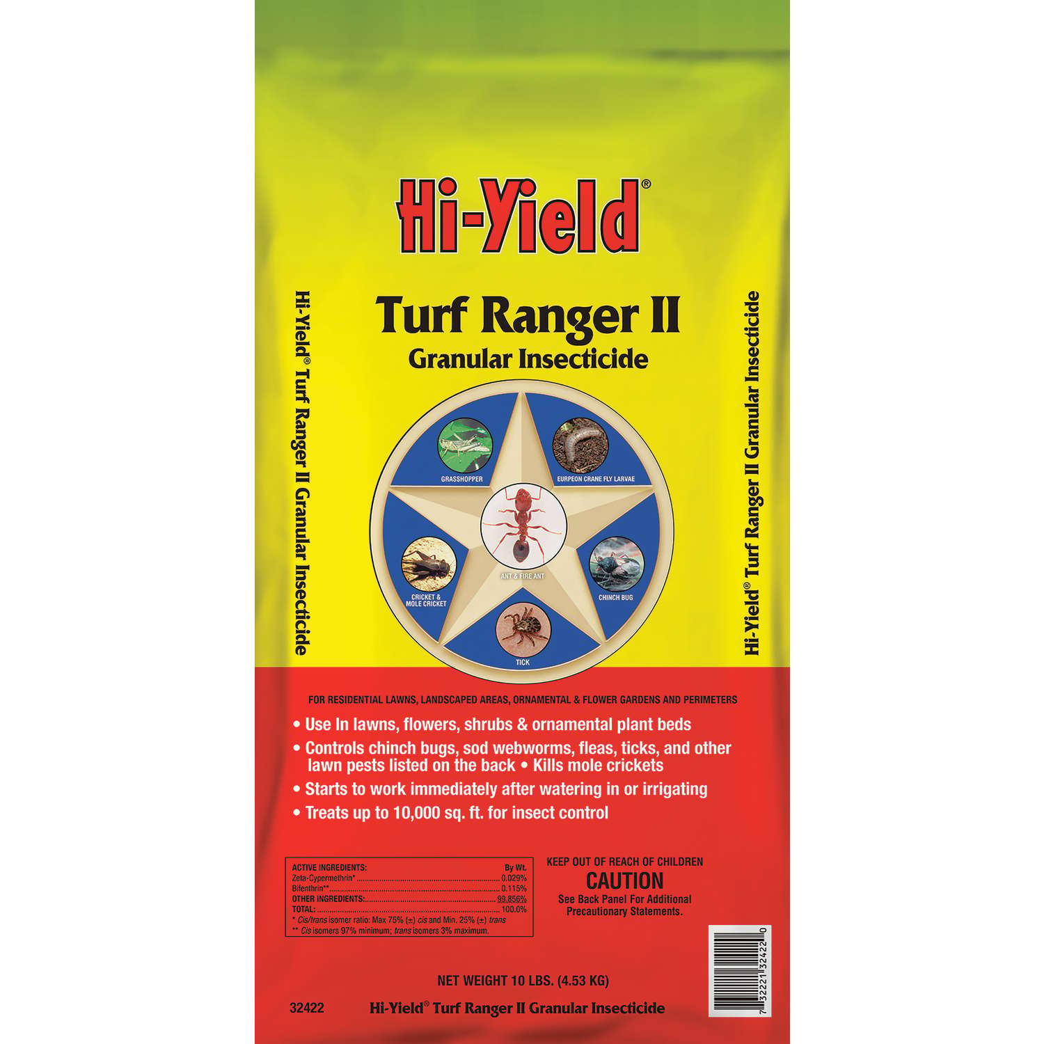  Hi-Yield Turf Ranger II Insect Killer Granules 10 Lb