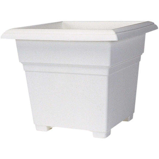  Novelty 13 In. H X 14 In. W X 14 In. D Plastic Countryside Tub Patio Planter White