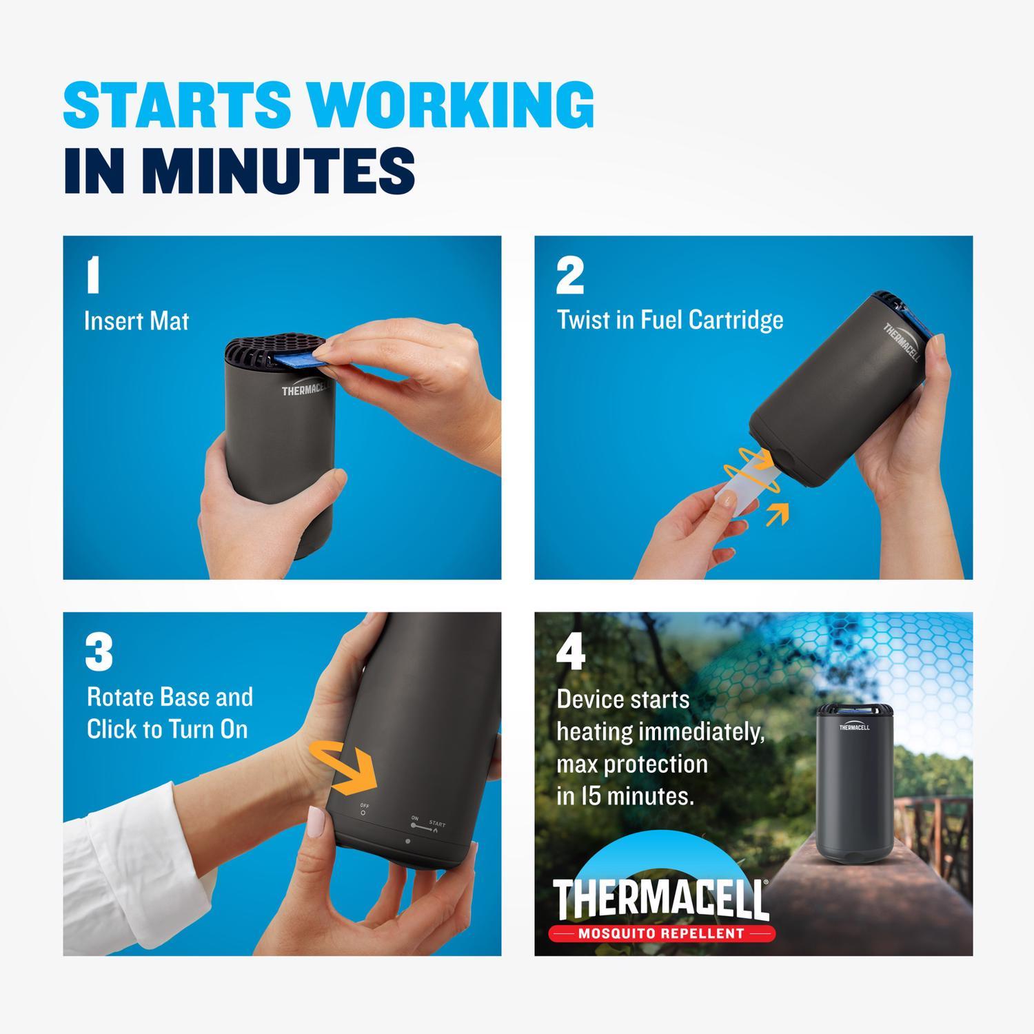  Thermacell Insect Repellent Refill Cartridge For Mosquitoes/Other Flying Insects 4 Pk