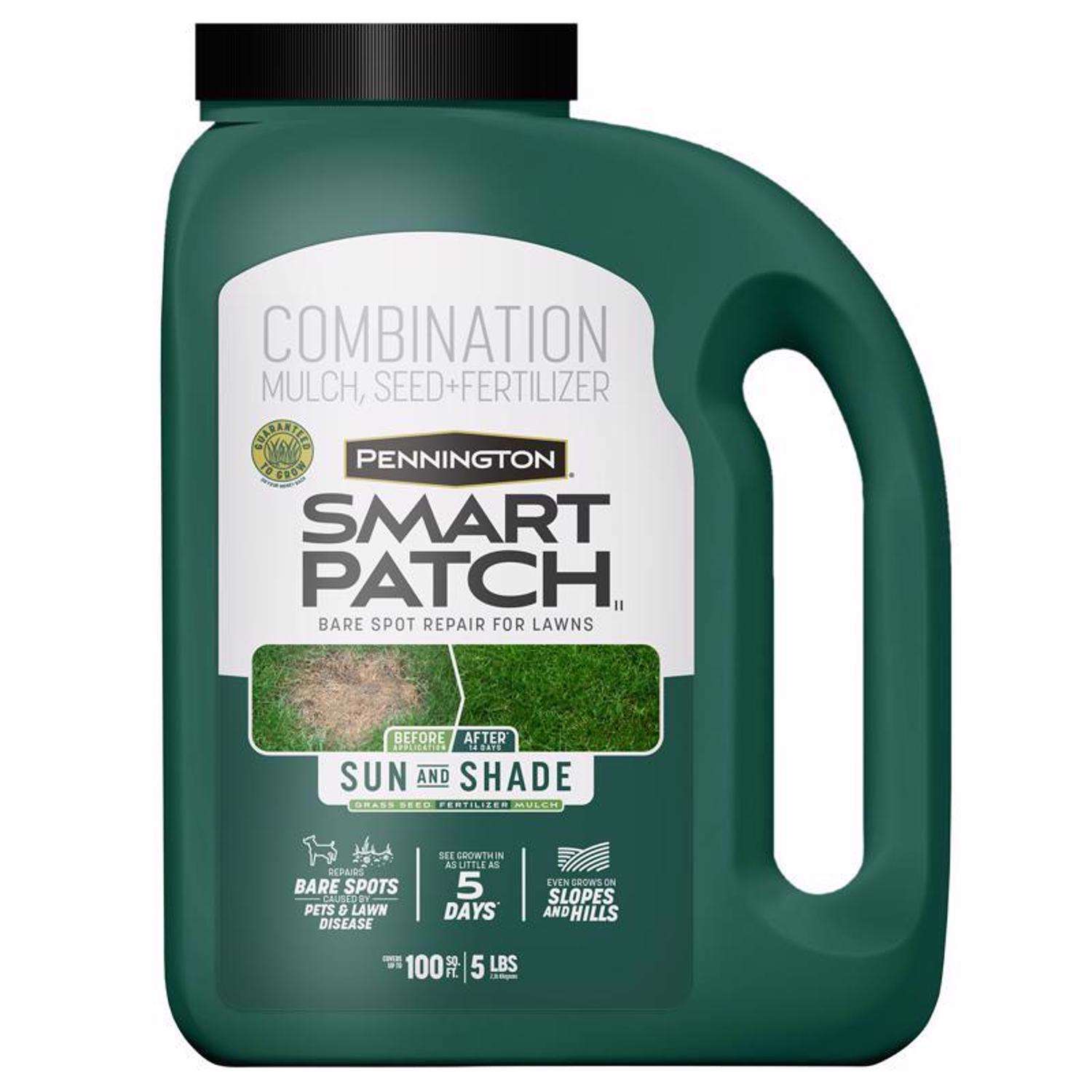  Pennington Smart Patch Mixed Sun Or Shade Seed/Fertilizer/Mulch Repair Kit 5 Lb