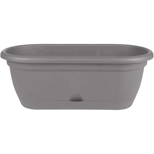  Bloem Lucca 7.5 In. H X 19 In. W X 9.13 In. D Resin Window Box Charcoal Gray