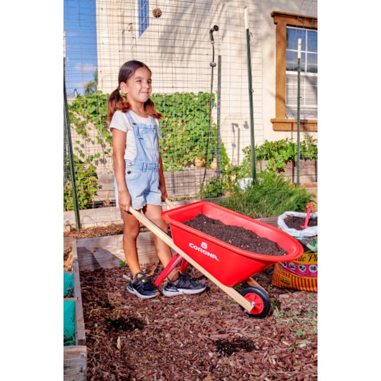  Corona Children's Poly Wheelbarrow 1.25 Cu Ft