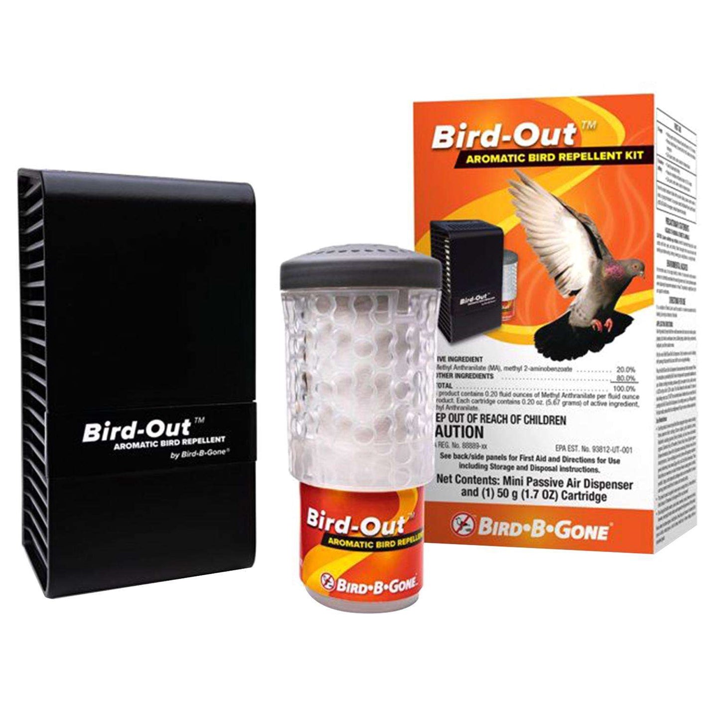  Bird-B-Gone Bird-Out Bird Repeller Kit For Assorted Species 1 Pk
