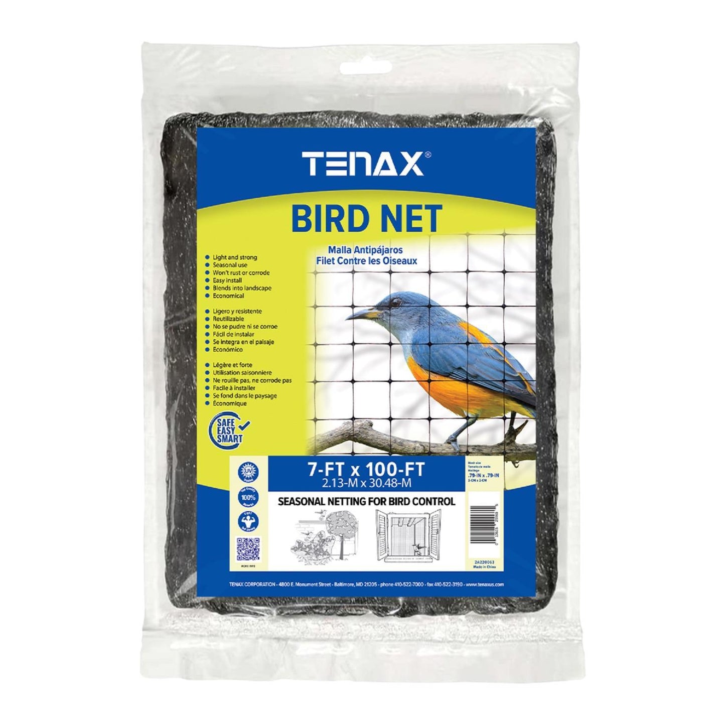  Tenax 100 Ft. L X 7 Ft. W 1 Pk Bird Netting