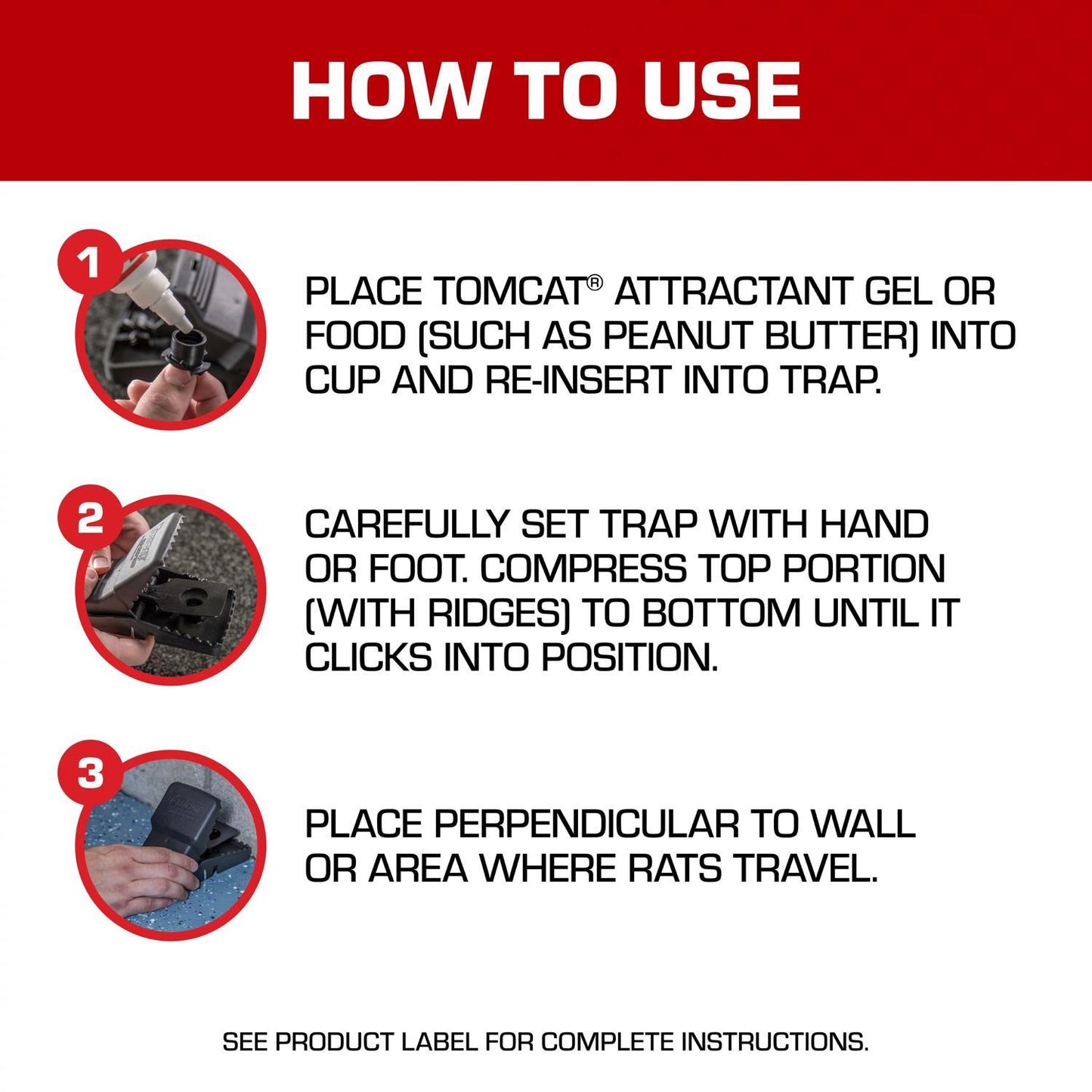  Tomcat Small Snap Trap For Rats 1 Pk