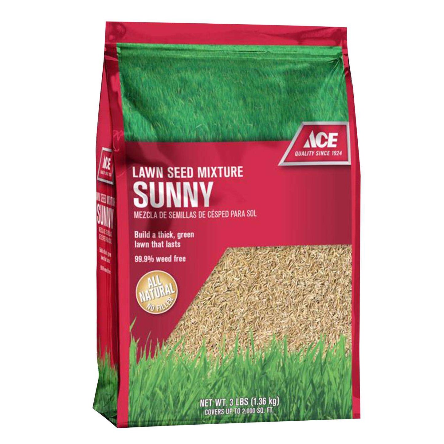  Ace Green Turf Mixed Full Sun Grass Seed 3 Lb