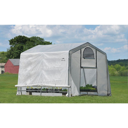  ShelterLogic GrowIt Clear 10 Ft. W X 10 In. D X 8 In. H Peak Style Greenhouse