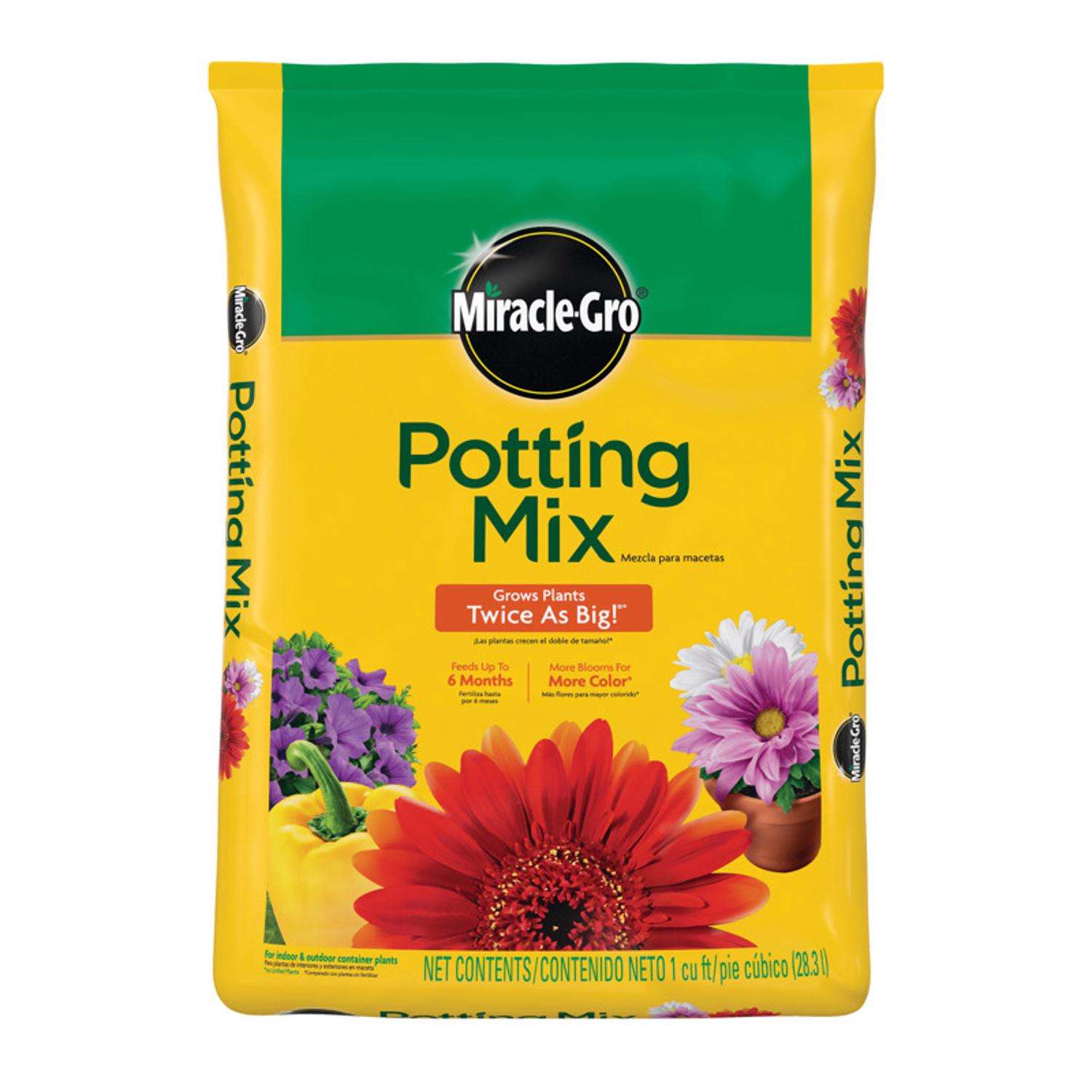  Miracle-Gro Flower And Plant Potting Mix 1 Cu Ft