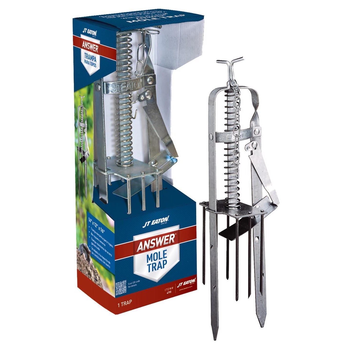  JT Eaton Answer Small Plunger Animal Trap For Moles 1 Pk