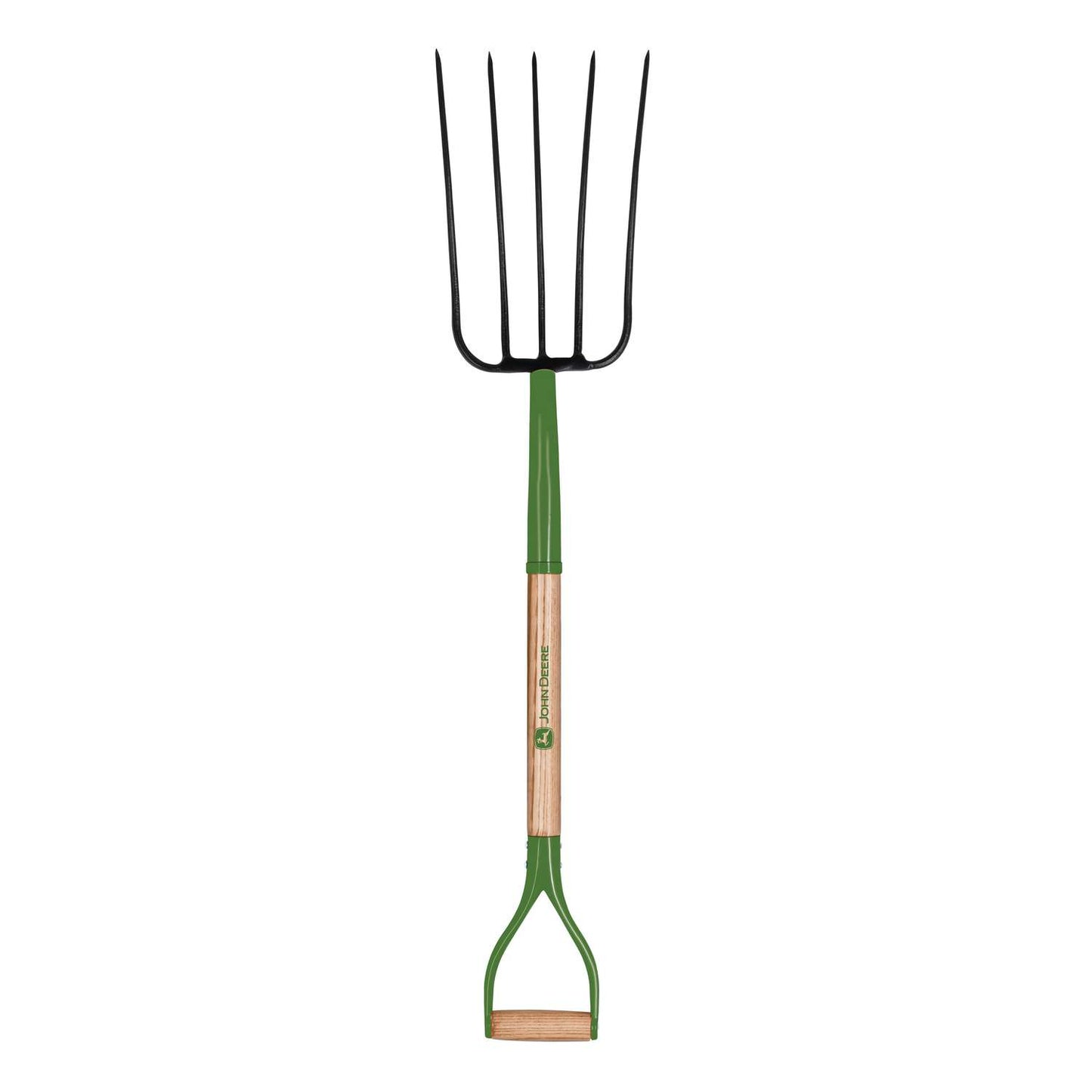  John Deere 5 Tine Steel Compost Fork 36 In. Wood Handle