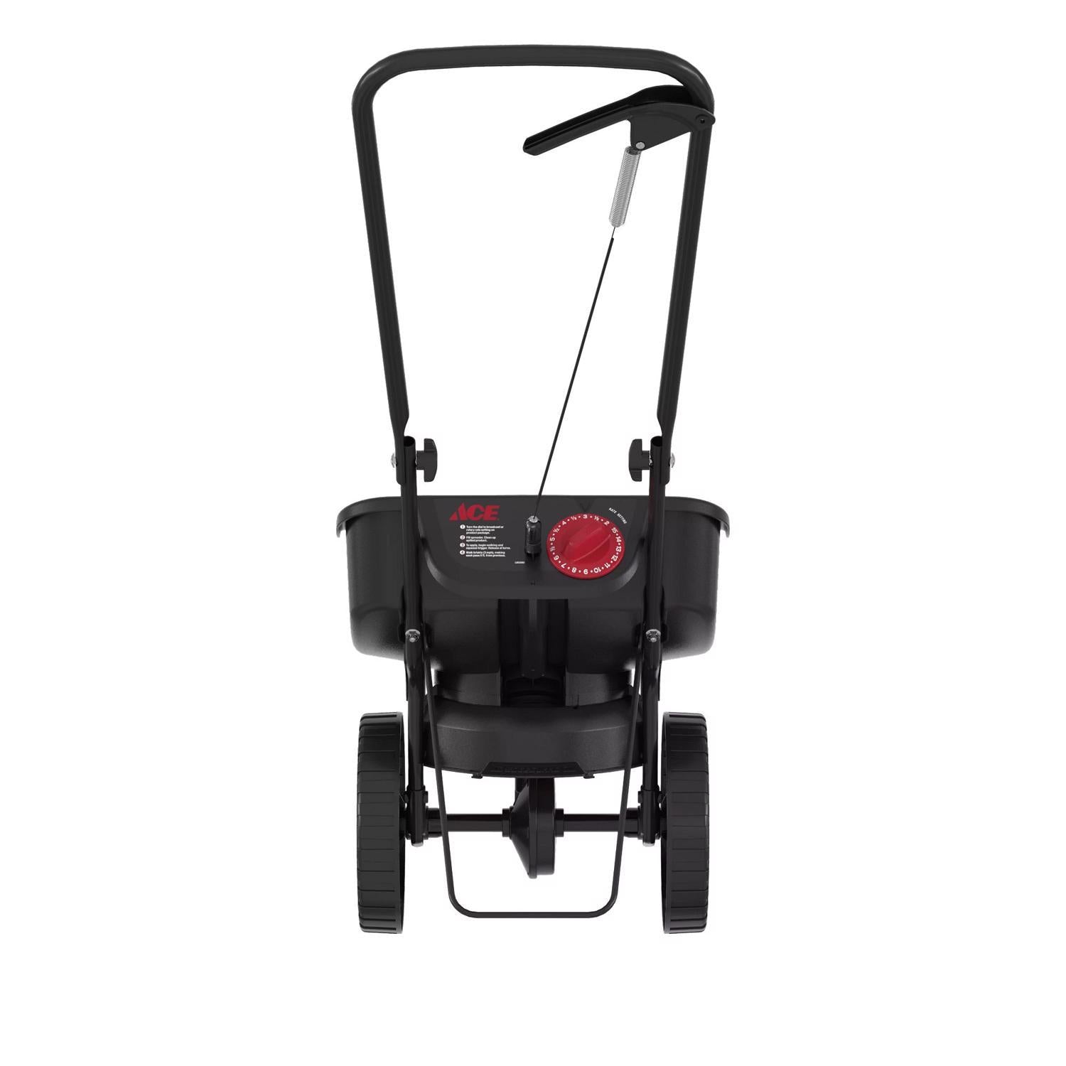  Ace Broadcast Push Spreader For Fertilizer/Ice Melt/Seed 5000 Sq Ft