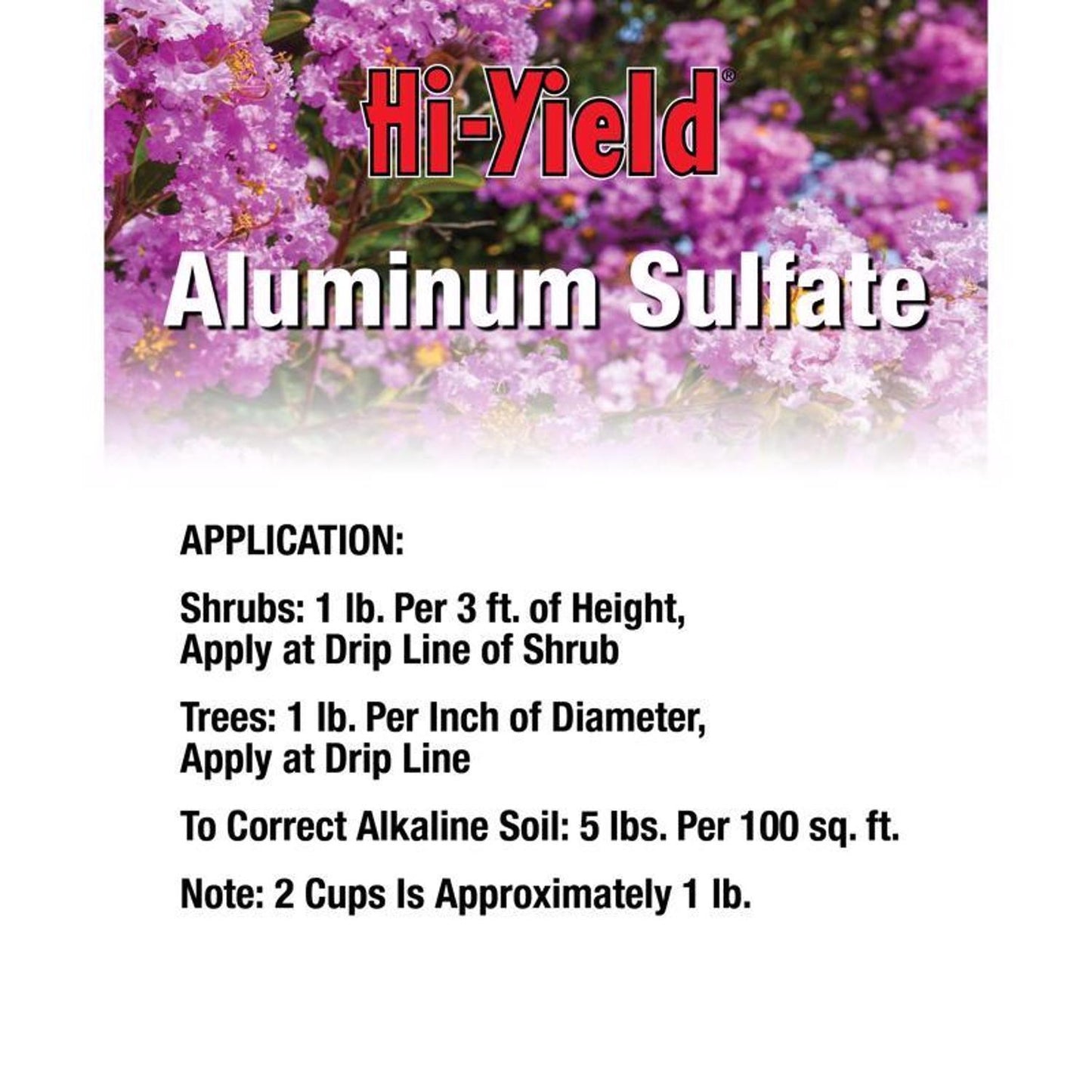  Hi-Yield Aluminum Sulfate 533 Sq Ft 3.25 Lb