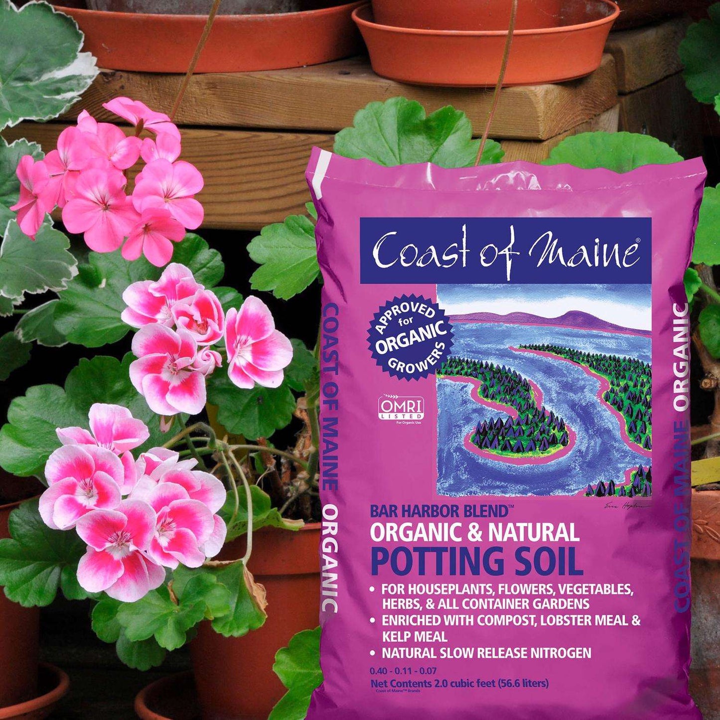  Coast Of Maine Bar Harbor Blend Organic Flower And Plant Potting Soil 2 Cu Ft