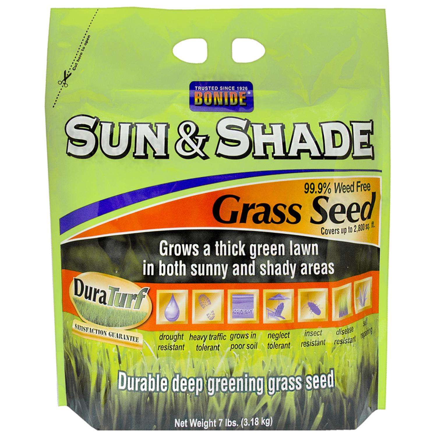  Bonide DuraTurf Mixed Sun Or Shade Grass Seed 7 Lb