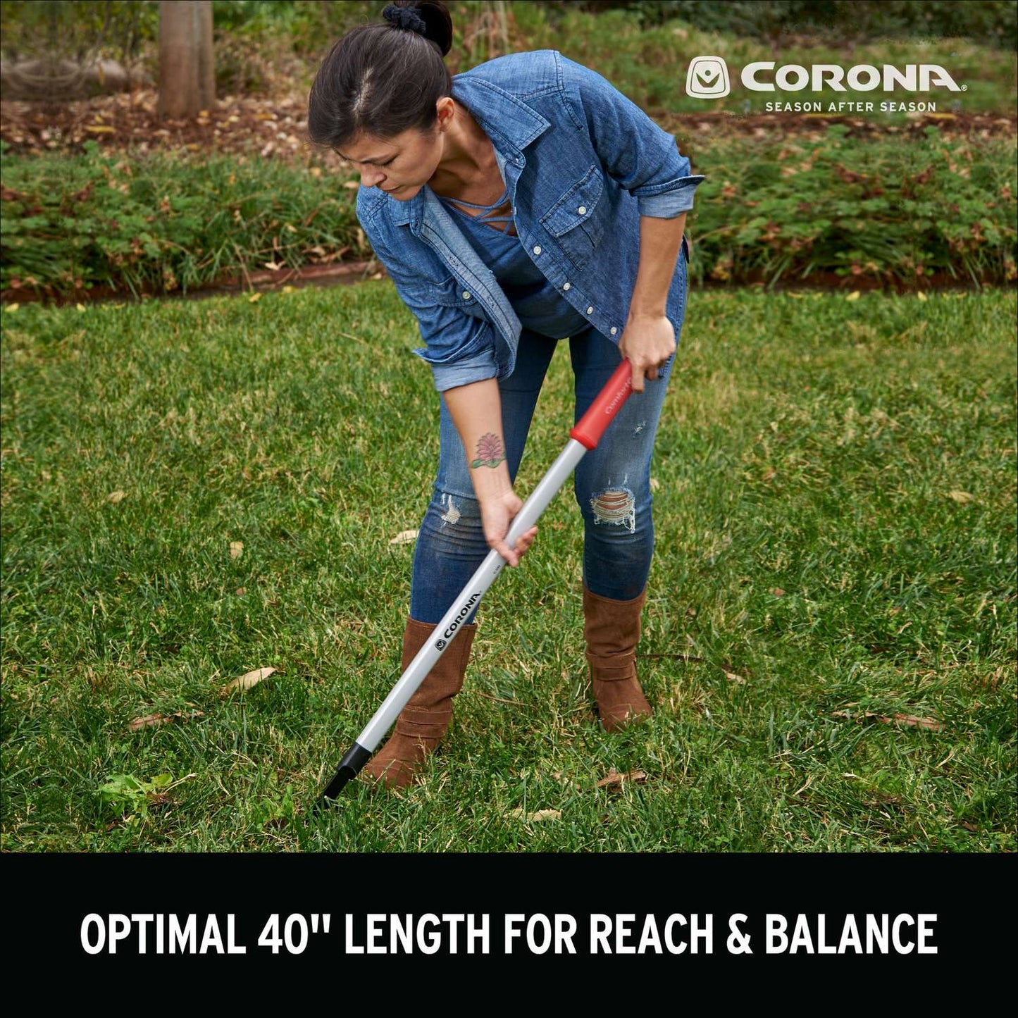  Corona ComfortGEL 40.72 In. Steel Weeder Polymer Handle